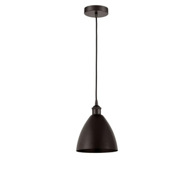 Plymouth Dome 1 Light Small Cord Hung Pendant 7.5 Inch Wide by Innovations - 616-1P-MBD-75