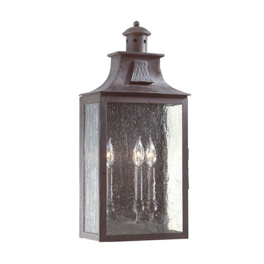 Newton 3 Light Outdoor Wall Mount 23.75 Inch Tall by Troy - B9009-SFB