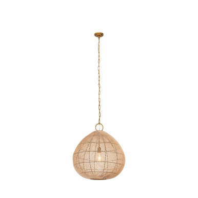 Vine 1 Light Chain Hung Pendant 26.5 Inch X 23.82 Inch Wide by Innovations - 672-1P-GD-24NT