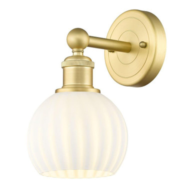 White Venetian 1 Light Wall Sconce 10.25 Inch Tall by Innovations - 616-1W-G1217-6