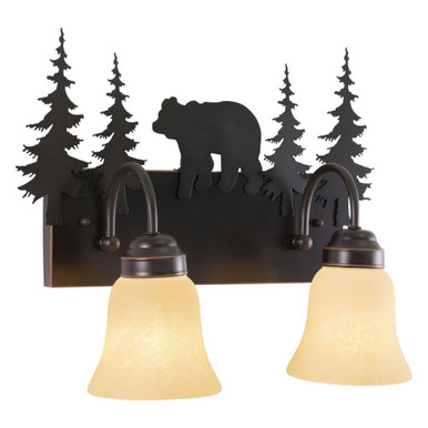 Bozeman 2 Light Vanity Light by Vaxcel - VL55702BBZ
