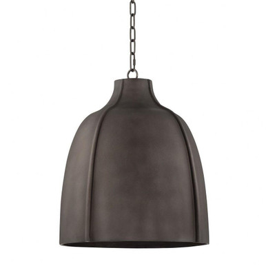 Flint 1 Light Large Pendant by Troy - F3720-BKG