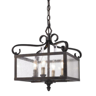 Valencia 4 Light Large Pendant by Golden - 2049-M4 FB
