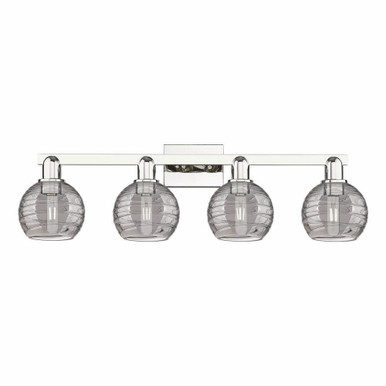 Athens Deco Swirl 4 Light Bath Vanity 36 Inch Wide by Innovations - 716-4W-G1213-6