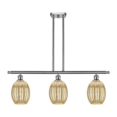 Preston 3 Light Stem Hung Island 11 Inch Tall X 36 Inch Wide by Innovations - 516-3I-G459-6