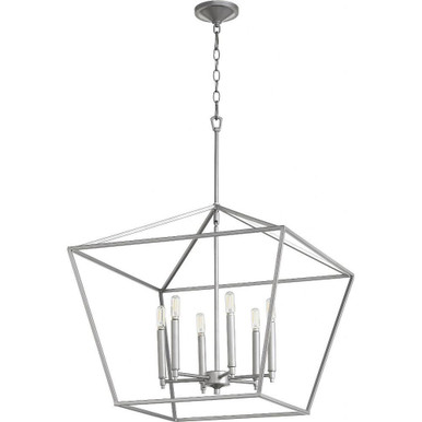 Gabriel 6 Light Medium Chandelier by Quorum - 644-6