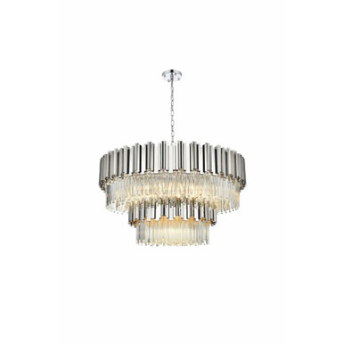 Willow 16 Light Chandelier 23 Inch Tall and 40 Inch Wide by Elegant - 3400G40