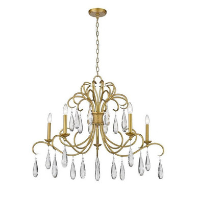 Amara 5 Light Chandelier 22.25 x 38 Inches Wide by Z-Lite - 3039-38