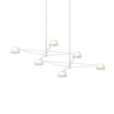 Ray 51W 6 LED Chandelier 12 Inch Tall and 67.75 Inch Wide by Sonneman - 2036-12