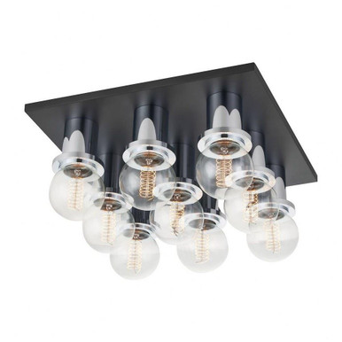Brandi 9 Light 13.75 Inch Wide Flush Mount by Mitzi - H526509-PC/SBK