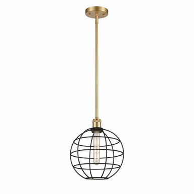 Lake Placid 1 Light Small Stem Hung Pendant 10 Inch Wide by Innovations - 516-1S-LP-10