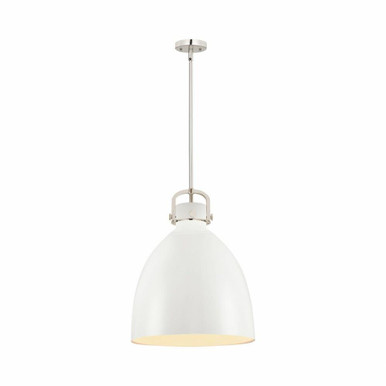 Newton Bell 1 Light Metal Medium Pendant 16 Inch Wide by Innovations - 410-1SL-M412-16