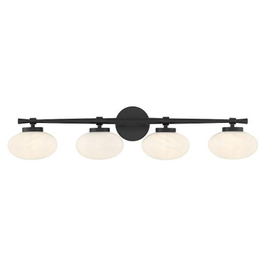 Barrow 4 Light Bath Vanity 8 Inch Tall and 33.75 Inch Wide by Savoy House - 8-1050-4