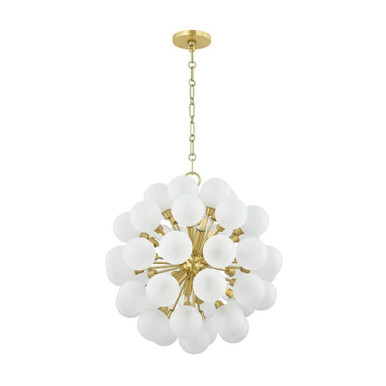 Antoneta 6 Light Chandelier 21.25 Inch Tall and 20.5 Inch Wide by Mitzi - H1087806-AGB