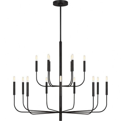 Brianna 15 Light Oversized 2 Tier Chandelier by Visual Comfort Studio - EC10015