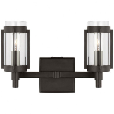 Flynn 2 Light Vanity Light 13.25 Inch Wide by Visual Comfort Studio - LV1012