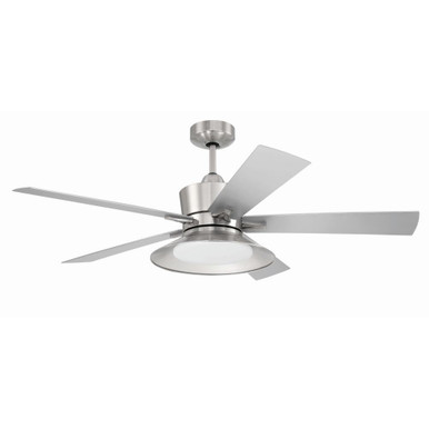 Topper 5 Blade Ceiling Fan with Light Kit 52 Inch Wide by Craftmade - TOP52-5