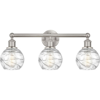 Athens Deco Swirl 3 Light Bath Vanity 10.38 InchX23.88 Inch by Innovations - 616-3W-G1213-6