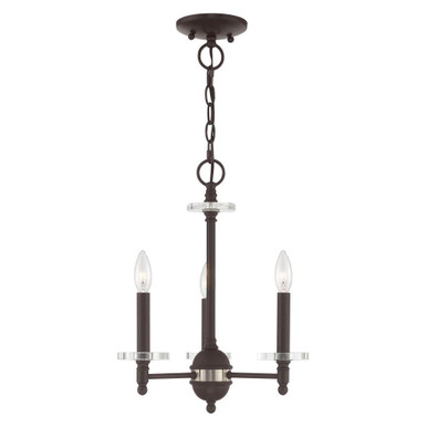 Bennington 3 Light Small Chandelier by Livex - 42703