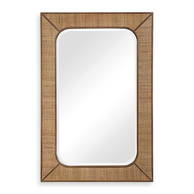 Tahiti 42 Inch Rectangular Rattan Mirror by Uttermost - 09687