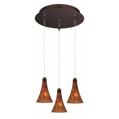 Leopard LED Modern Slim Pendant with Canopy by ET2 - E94631-104BZ
