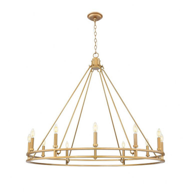 Dennison 12 Light Chandelier 40.25 Inch Tall and 47.5 Inch Wide by Z Lite - 4005-12SBR