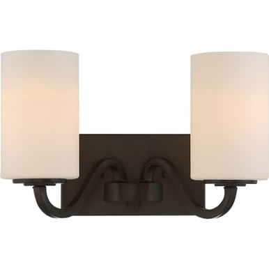Willow 2 Light Vanity Light by Nuvo - 60-502WTL