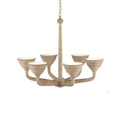 Marbella 6 Light Chandelier 28.5 x 34.25 Inches Wide by Currey Company - 9000-1248