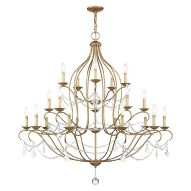 Chesterfield 20 Light Oversized Chandelier by Livex - 6439