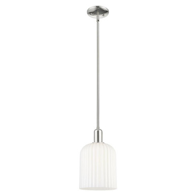 Bridal Veil 1 Light Stem Mini Pendant 13.25 Inch Tall by Innovations - 716-1S-G559-8