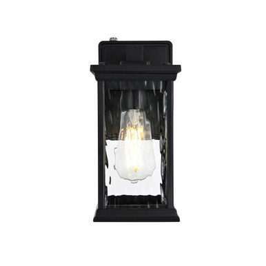 Mascher 1 Light Outdoor Wall Sconce 10.5 Inch Tall X 5 Inch Wide by Elegant - OD336W11BK