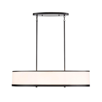 High Street 8 Light Pendant 7.78 Inch Tall and 38 Inch Wide by Artcraft - AC12164BK