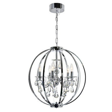 Abia 5 Light Medium Chandelier by CWI - 5025P22C-5