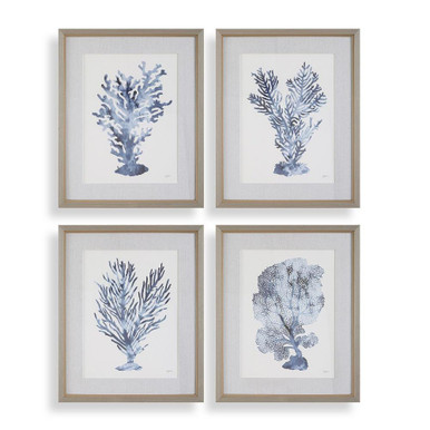 Shibori Coral Framed Print 32.25 Inch Tall and 26.25 Inch Wide by Uttermost - 32428