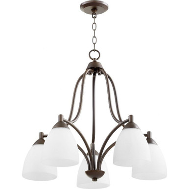 Barkley 5 Light Medium Chandelier by Quorum 6369-5 - 6369-5