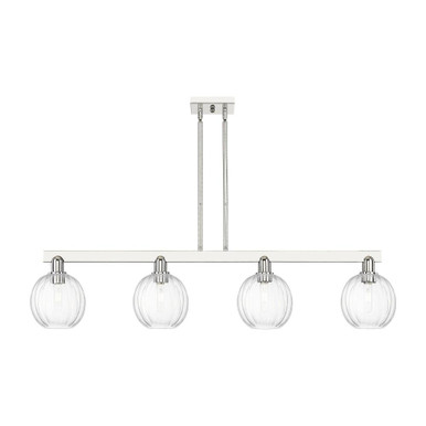 Preston 4 Light Stem Hung Island 10.88 Inch and 48 Inch Wide by Innovations - 716-4I-G458-7_P