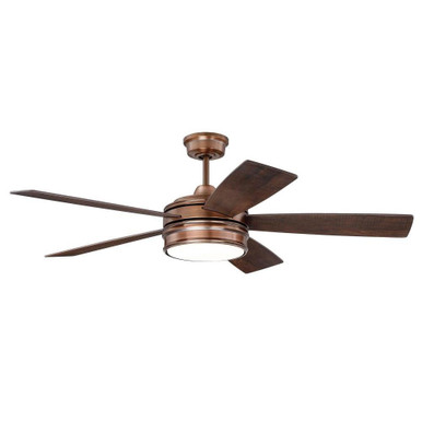 Braxton Ceiling Fan with Light Kit 52 inches wide by Craftmade - BRX52