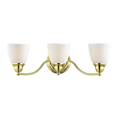 Somerville 3 Light Traditional Vanity Light 23 Inch Wide by Livex - 13673
