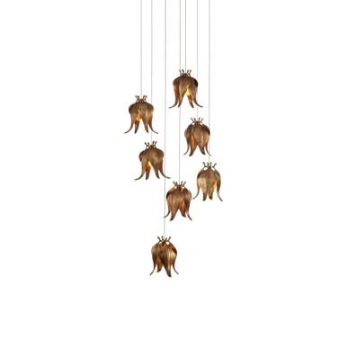 Iota 7 Light Large Round Pendant by Currey Company - 9000-1021