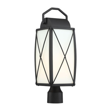 Fairlington  1 Light Outdoor Post Lantern by Designers Fountain - 94696-bk