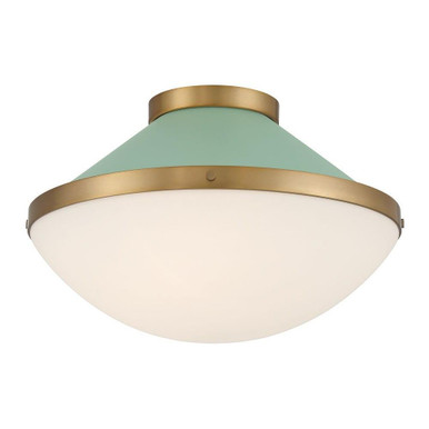 Xander 2 Light Flush Mount 10.5 Inch Tall and 16.25 Inch Wide by Crystorama - XAN-8002