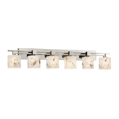Lumenaria Aero 6 Light Oval Shade Vanity Light by Justice Design - FAL-8706-30