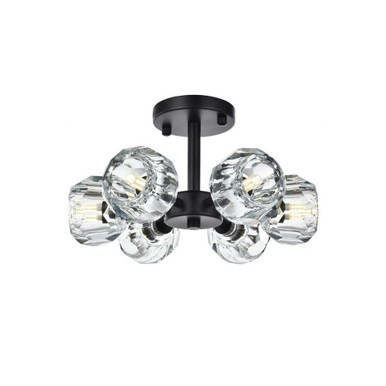 Eren 6 Light 14 Inch Wide Flush Mount by Elegant - 3505F14