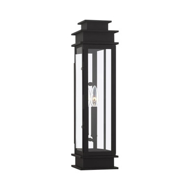 Princeton 1 Light Candle Style Outdoor Wall Mount 20.25 Inch Tall by Livex - 20207