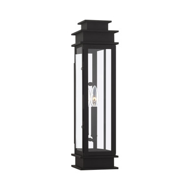 Princeton 1 Light Candle Style Outdoor Wall Mount 20.25 Inch Tall by Livex - 20207