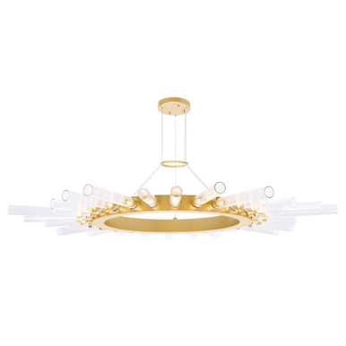 Collar 28 LED Light Oversized Chandelier by CWI - 1121P48-28-602
