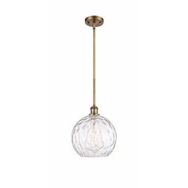 Athens Water Glass 1 Light Industrial Small Pendant by Innovations - 516-1S-G1215-10