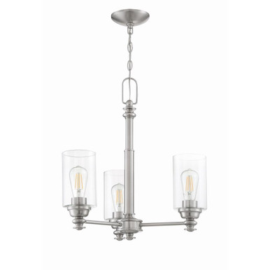 Dardyn 3 Light Medium Chandelier by Craftmade - 49823-BNK-C