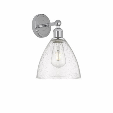 Bristol Glass 1 Matte White Light Wall Sconce by Innovations - 616-1W-GBD-75