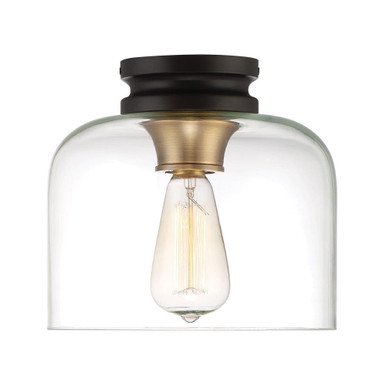 Ezra 1 Light 9 Inch Wide Flush Mount by Designers Fountain 1261-VB - 1261-vb